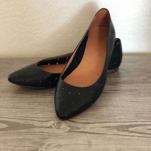 Madewell Leather Holepunch Flats - Size 8.5